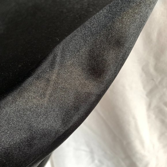 Elegant Gold and black flowered velvet and satin scarf, 3x1 - Picture 3 of 4